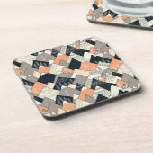 スカンジナビアのスタイル山パターン コースター (左側)