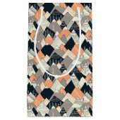 スカンジナビアのスタイル山パターン スモールペーパーバッグ (正面)