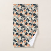 スカンジナビアのスタイル山パターン バスタオルセット (ハンドタオル)