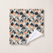 スカンジナビアのスタイル山パターン バスタオルセット (ウォッシュタオル)