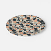 スカンジナビアのスタイル山パターン ペーパープレート (アングル)