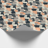 スカンジナビアのスタイル山パターン ラッピングペーパー (角)