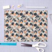 スカンジナビアのスタイル山パターン 薄葉紙 (クラフト)