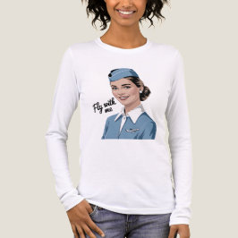 スカンジナビアのスチュワーデス 長袖シャツ トライブレンドTシャツ