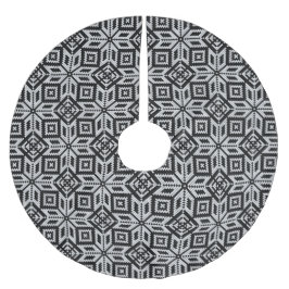 スカンジナビアのセルブローズクリスマスニットパターン ブラッシュドポリエステルツリースカート