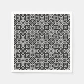 スカンジナビアのセルブローズクリスマスパターン スタンダードカクテルナプキン (正面)