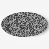 スカンジナビアのセルブローズクリスマスパターン ペーパープレート (アングル)