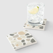 スカンジナビアのテラゾストーンコースター ストーンコースター (横)