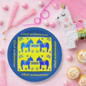スカンジナビアのデザイン、パーソナライズで嬉しいmidsommar ペーパープレート (パーティー)