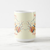 スカンジナビアのトナカイ北欧クリスマスデザイン コーヒーマグカップ (中央)