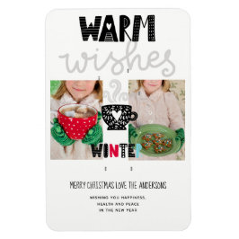 スカンジナビアのドードルクリスマス写真KEEPSAKE マグネット