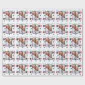 スカンジナビアのドードル写真クリスマスモダン ラッピングペーパー (フラット)