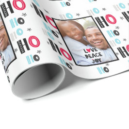 スカンジナビアのドードル写真クリスマスモダン ラッピングペーパー