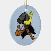 スカンジナビアのノルウェーのスウェーデンのバイキング セラミックオーナメント (右)