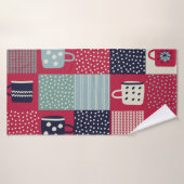 スカンジナビアのハイゲ素朴：パターンの混合 バスタオル (バスタオル)