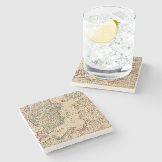 スカンジナビアのバルト海、スウェーデン、デンマーク ストーンコースター (横)