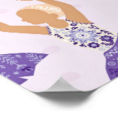 スカンジナビアのバレエバレエバレリーナ女子 ポスター (角)