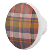 スカンジナビアのファッショナブルなスコットランドのクランドレッドのテクスチャ セラミックノブ (右)