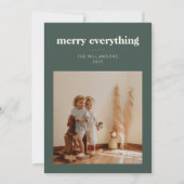 スカンジナビアのファームハウスモダングメリーリーンフォト シーズンカード (正面)