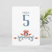 スカンジナビアのフォークアート ヴェルコメン テーブルナンバー (スタンド正面)