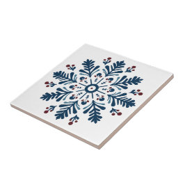 スカンジナビアのブルーアートフォーク タイル