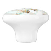 スカンジナビアのミニマリスト幾何学模様ベージュ大理石 セラミックノブ (側面)