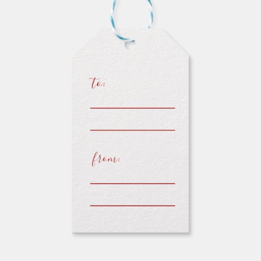 スカンジナビアのメリークリスマスグノーミー ギフトタグ (裏面)