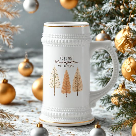 スカンジナビアのモミの木 クリスマス ビアグラス ビールジョッキ