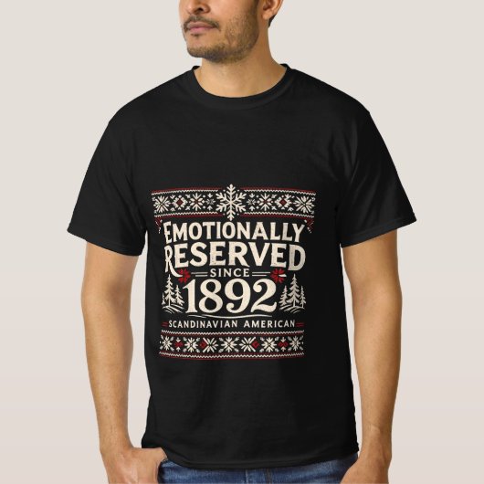スカンジナビアのユーモア - 感情を抑えて  Tシャツ (正面)