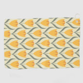 スカンジナビアのレトロな花パターン,レトロな花,ビン ゴルフタオル (横)