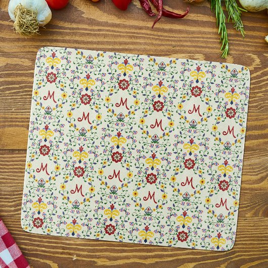 スカンジナビアのローズマリングモノグラムパターン北欧 カッティングボード