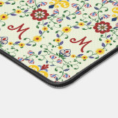 スカンジナビアのローズマリングモノグラムパターン北欧 デスクマット (コーナー)