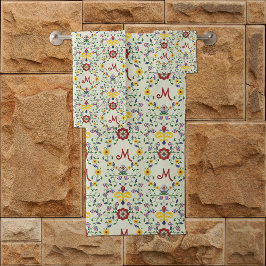 スカンジナビアのローズマリングモノグラムパターン北欧 バスタオルセット