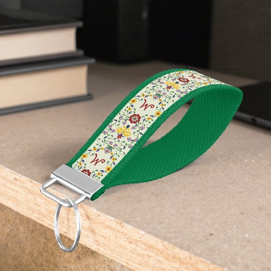 スカンジナビアのローズマリングモノグラムパターン北欧 リストバンドキーホルダー