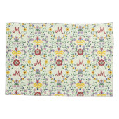 スカンジナビアのローズマリングモノグラムパターン北欧 枕カバー (裏面)