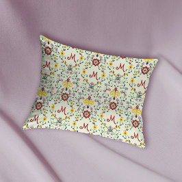 スカンジナビアのローズマリングモノグラムパターン北欧 枕カバー