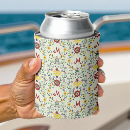 スカンジナビアのローズマリングモノグラムパターン北欧 缶クーラー