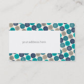 スカンジナビアの円ドット曼荼羅パターン1 名刺 (裏面)