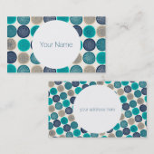 スカンジナビアの円ドット曼荼羅パターン1 名刺 (正面/裏面)