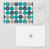 スカンジナビアの円ドット曼荼羅パターン1 名刺 (正面/裏面)