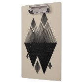 スカンジナビアの刺激を受けたな三角形のデザイン クリップボード (左)