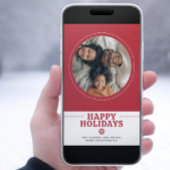 スカンジナビアの北欧クリスマスの写真パーソナライズされた シーズンカード