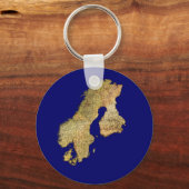 スカンジナビアの地図 キーホルダー (正面)