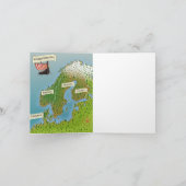 スカンジナビアの地図 ノートカード (内部)