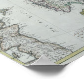 スカンジナビアの地図 ポスター (角)