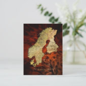 スカンジナビアの地図 ポストカード (スタンド正面)