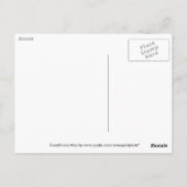 スカンジナビアの地図 ポストカード (裏面)