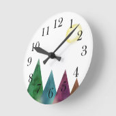 スカンジナビアの壁時計 ラウンド壁時計 (傾斜)