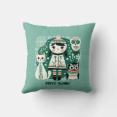 スカンジナビアの子供の装飾、カスタマイズ可能な名前 クッション (裏面)