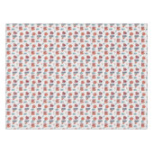 スカンジナビアの家の民芸パターン テーブルクロス (正面(横))